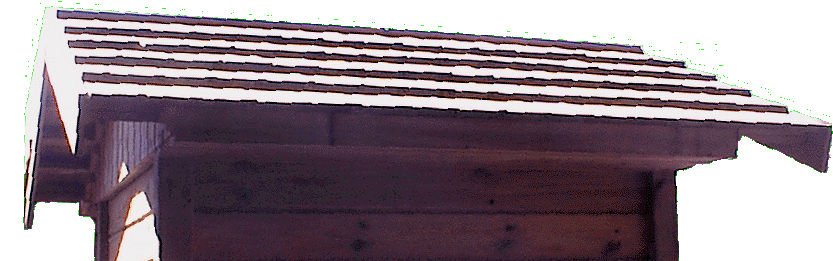 Isba ou cabane de jardin: Option de toit